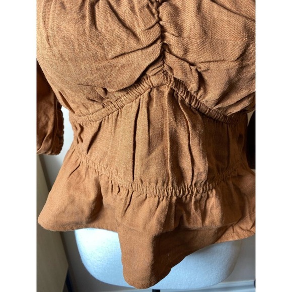 Boho Top Puff Sleeved NWT! - Picture 3 of 10